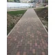 ГЛАЗГО темно-красный флэш, клинкер тротуарный, ЛСР — фото 1, Клинкерная брусчатка