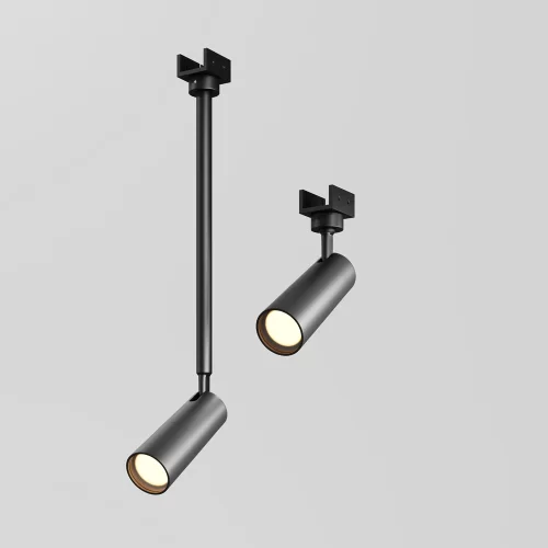 Уличный трековый светильник Focus Led Elasity IP 3000К 8Вт 55° черный O-TR01-2-P-8WB3K — фото 3, Светильники для уличной трековой системы освещения Elasity IP, Maytoni