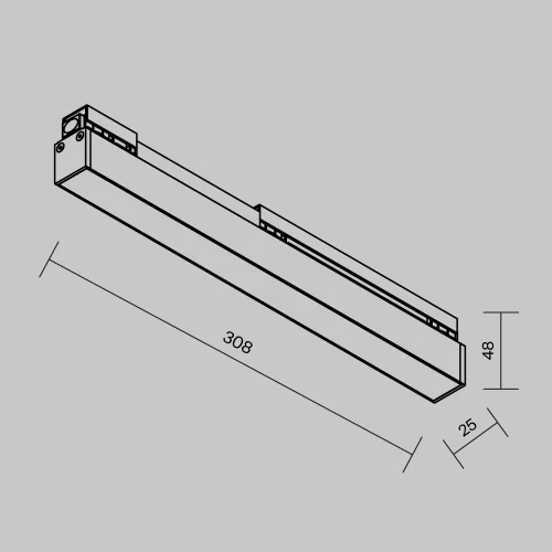 Уличный трековый светильник Basis Exility IP 3000К 12Вт 120° черный O-TR02-1-S-12WB3K — фото 7, Светильники для уличной трековой системы освещения Exility IP, Maytoni