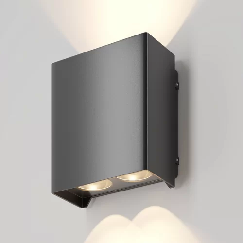Уличный настенный светильник Brick O436WL-L10GF3K1 — фото 20, Настенные светильники (Бра), Maytoni