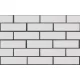 Клинкерный кирпич белый 250x85x65 Вернамо, винтаж, серия Обсидиан,  ЛСР