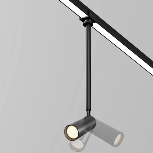 Уличный трековый светильник Focus Led Elasity IP 3000К 8Вт 55° черный O-TR01-2-P-8WB3K — фото 1, Светильники для уличной трековой системы освещения Elasity IP, Maytoni