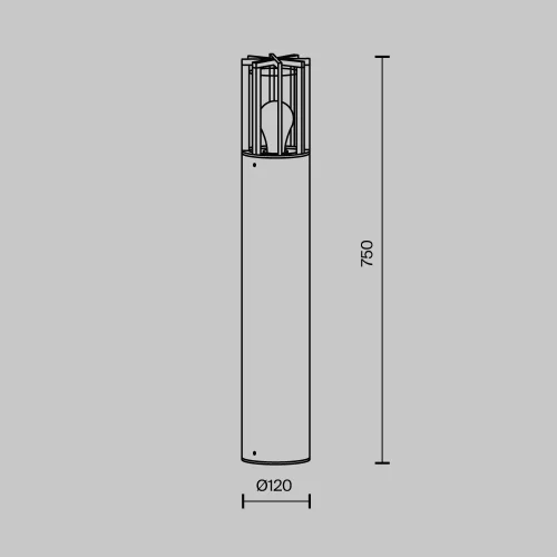 Ландшафтный светильник Barrel O453FL-01GF — фото 6, Ландшафтные светильники, Maytoni
