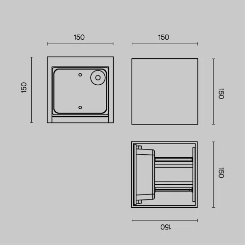 Архитектурная подсветка Fulton 3000К 20Вт IP 54 O572WL-L20GR3K — фото 5, Архитектурная подсветка, Maytoni