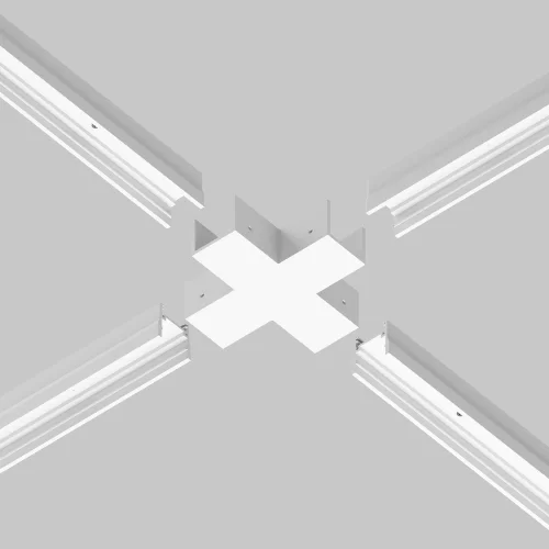 Коннектор X-образный для профиля Elasity IP O-TR001-CC-W — фото 3, Аксессуары и комплектующие для ландшафтных светильников, Maytoni
