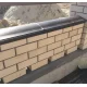 Парапет полимеркомпозитный с посадкой 200/225/255мм на кирпич, коричневый, MONBLAN — фото 2, Композитные колпаки и парапеты столбов забора и пролётов., Zking