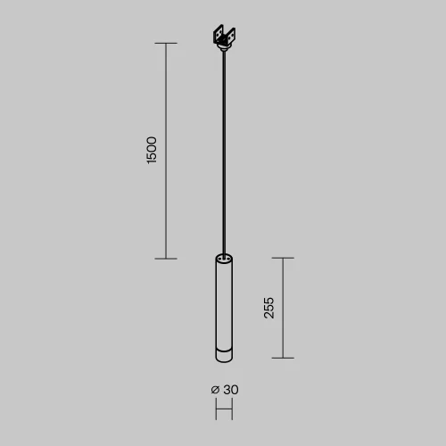 Уличный трековый подвесной светильник Focus Led Elasity IP 3000К 8Вт 38° черный O-TR01-1-P-8WB3K — фото 8, Светильники для уличной трековой системы освещения Elasity IP, Maytoni