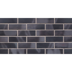 Клинкерная плитка 32 Black pearl, черная 240х71х10, King Klinker