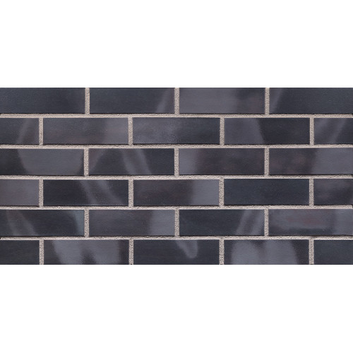 Клинкерная плитка 32 Black pearl, черная 240х71х10, King Klinker