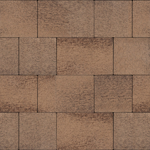 Польская плитка тротуарная коричневая, 250х250х60, Umbriano, Semmelrock